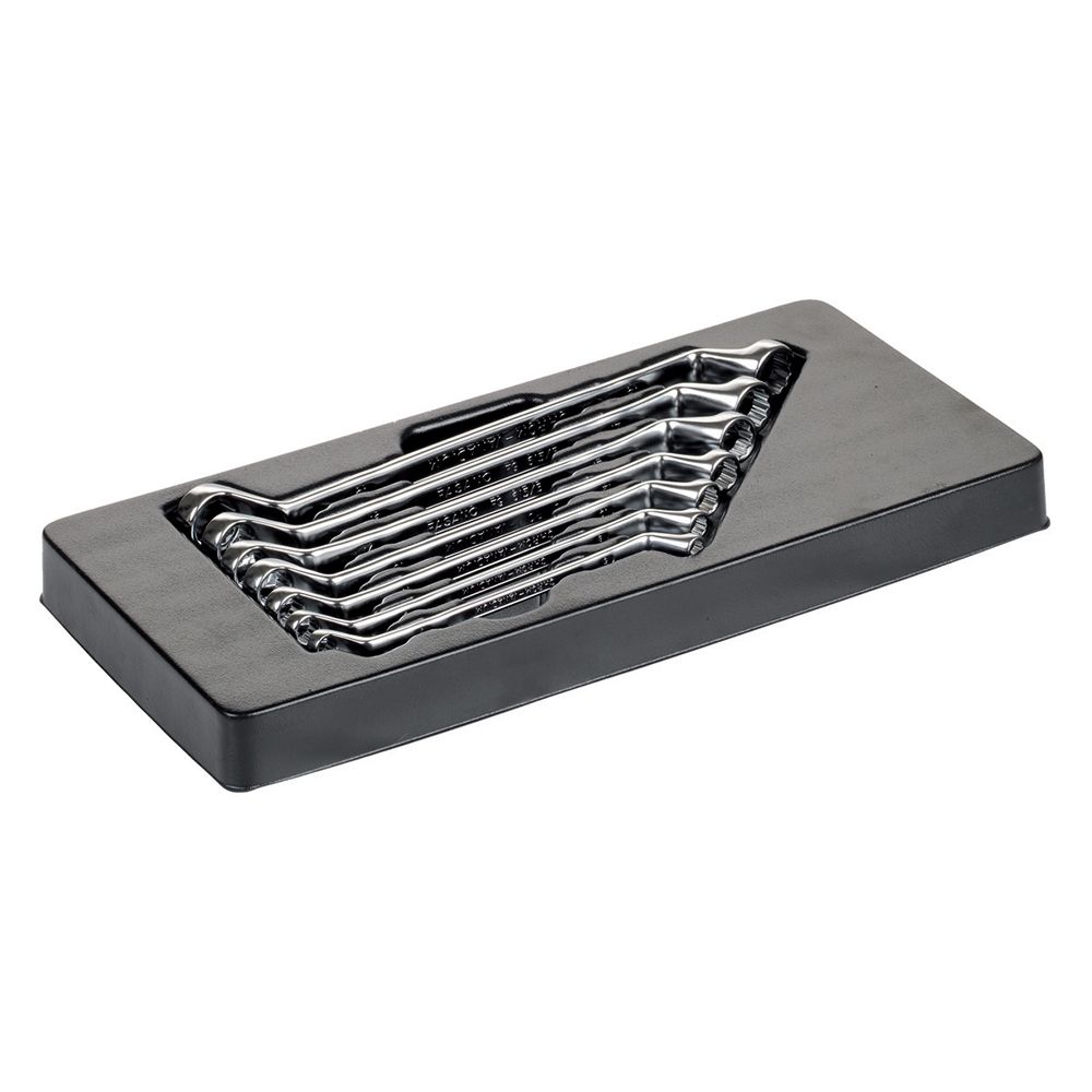 Plastic tray of double ended offset wrenches - mm series