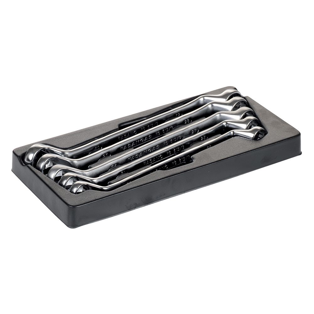 Plastic tray of double ended offset wrenches - mm series