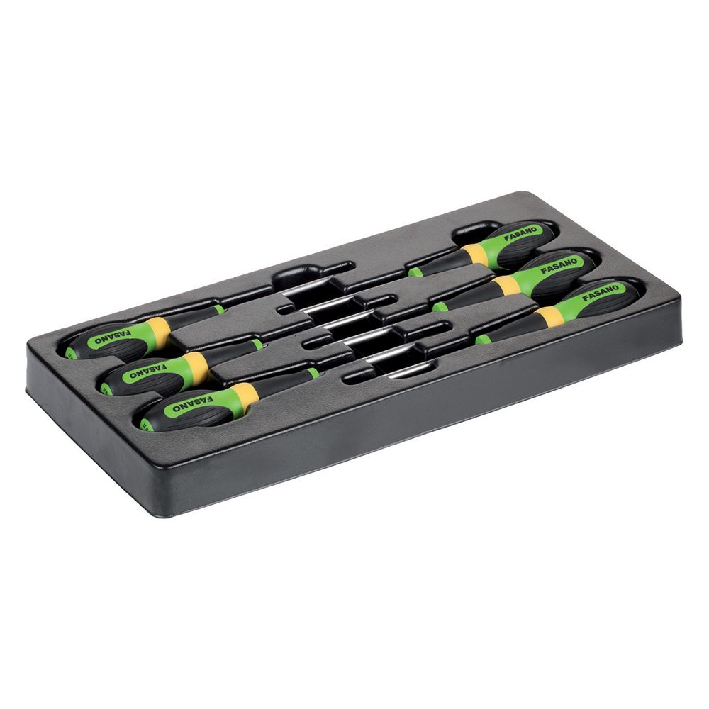 Plastic tray of 6pcs Torx screwdrivers