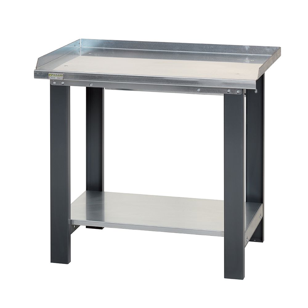 Workbench with steel worktop -1.0m