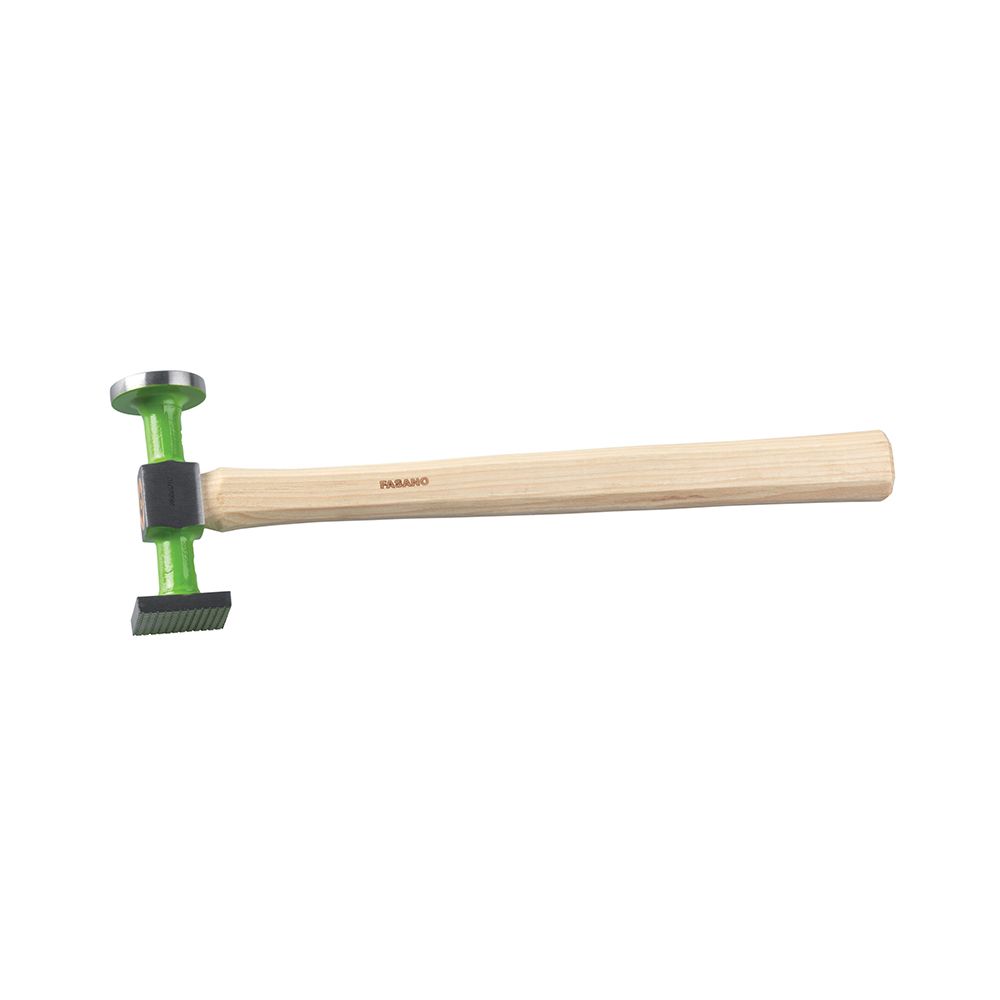 Hammer with round flat face and square milled face