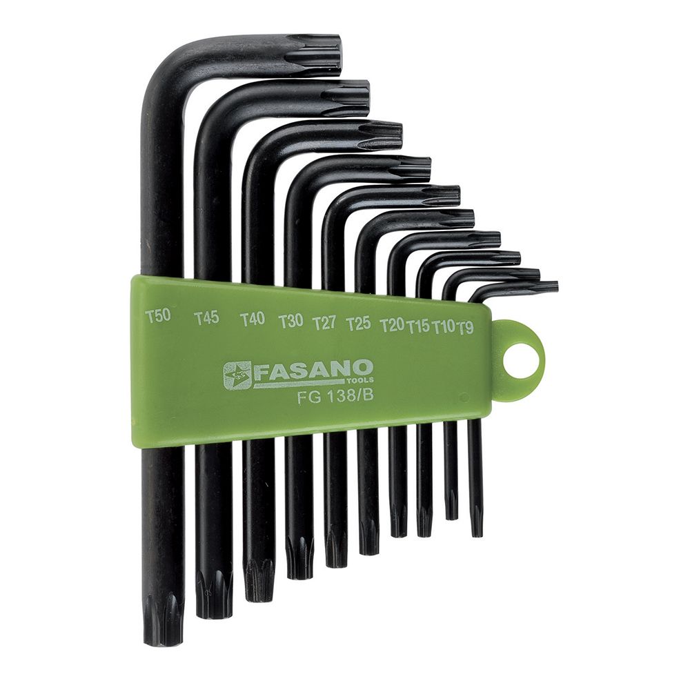 Set of offset key wrenches with Torx head - short series