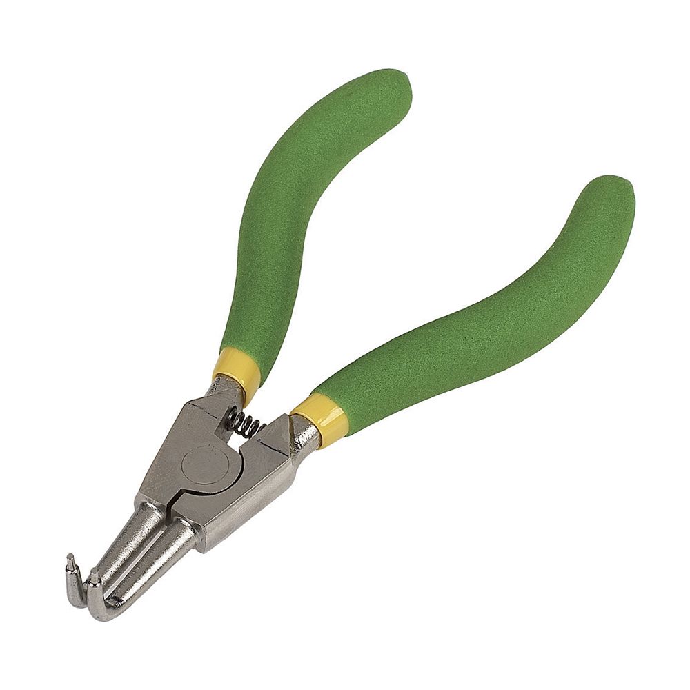 Curved 90¬∞ circlip pliers for outside circlips