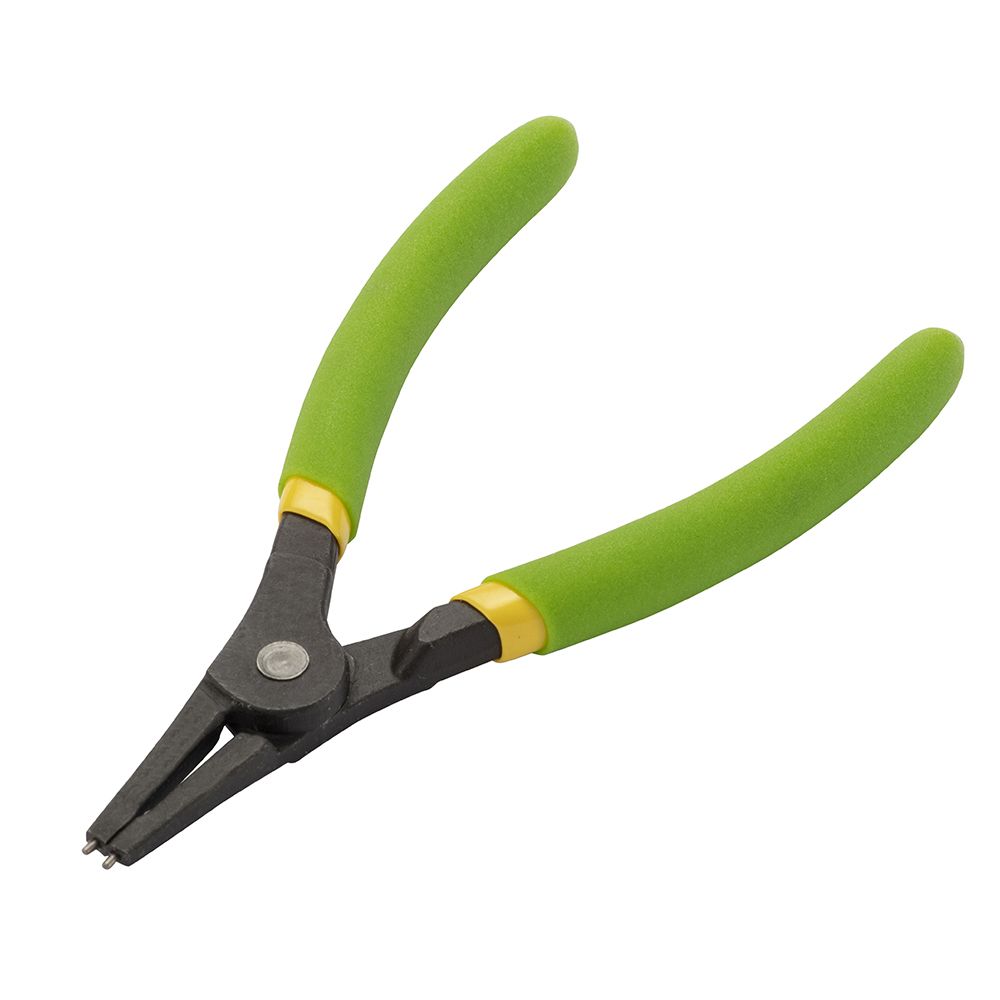 Straight circlip pliers for outside circlips equipped with reinforced tips for Heavy duty circlips