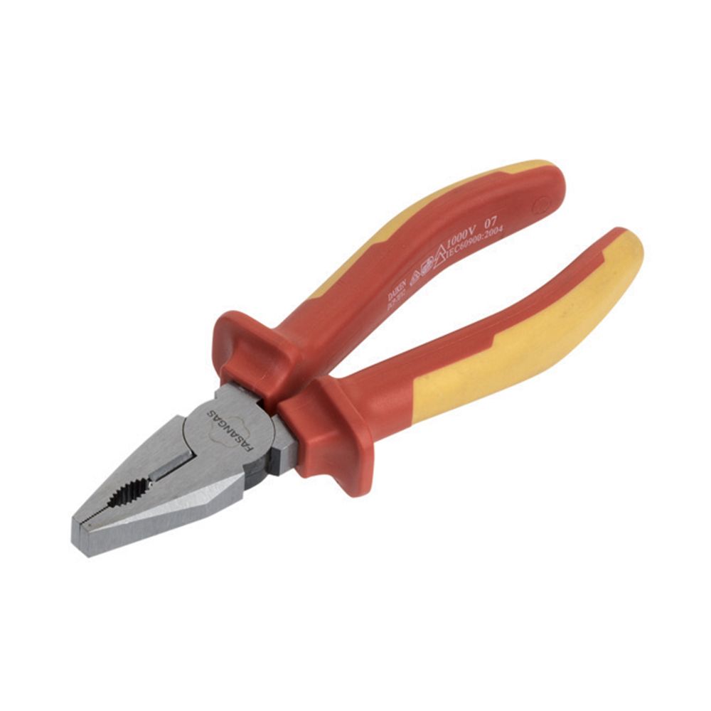 Combination pliers with insulated handles