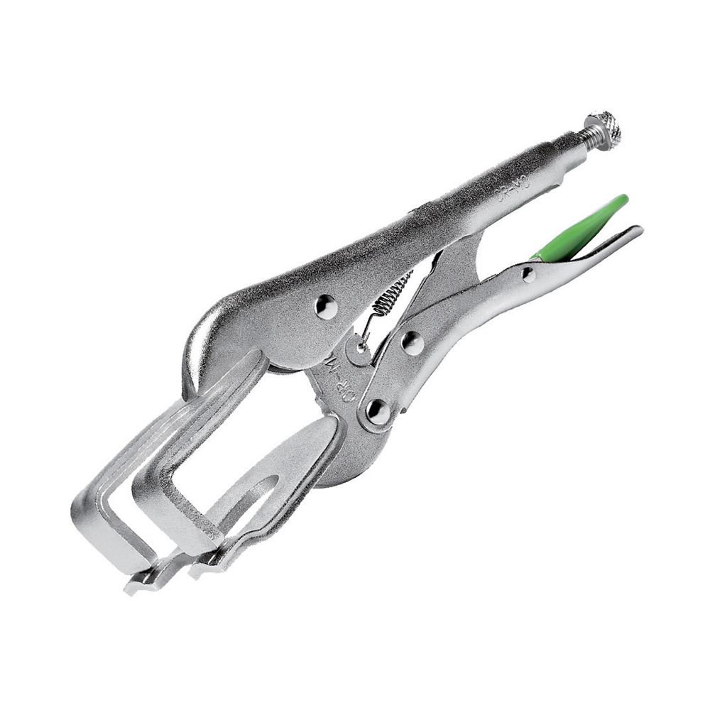 Adjustable self-locking pliers, fork type jaws