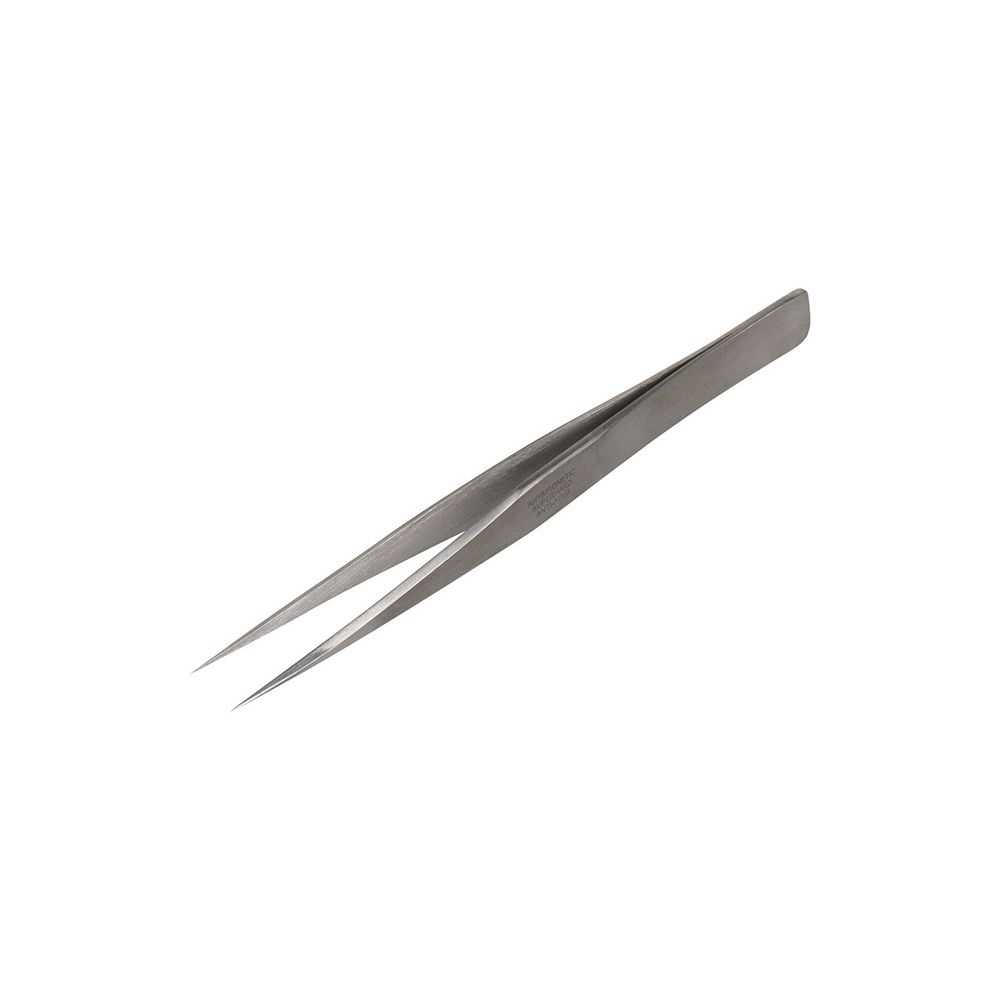 Strong straight end spring tweezer