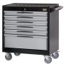 Tool trolley FG 104 with 6 drawers, with rubber cover top