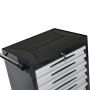 Tool trolley FG 104 with 7 drawers, with rubber cover top