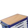 Tool trolley FG 104 with 7 drawers, with wooden cover top