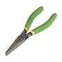 Flat nose pliers with handles coated in double anti-slip PVC