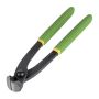 End cutting pliers with handles coated in double anti-slip PVC