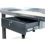 Workbench with steel worktop and drawer -1.0m