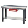 Workbench with steel worktop and drawer -1.5m