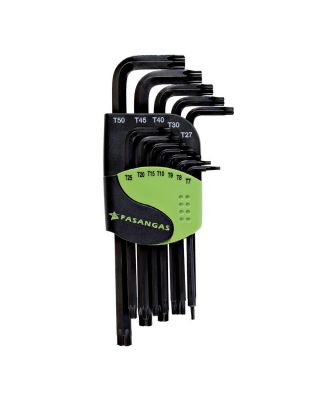 Set of offset key wrenches with Tamper Resistant Torx head