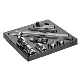 Plastic tray of 3/4''dr. 12PT sockets and accessories