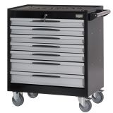 Tool trolley FG 104 with 7 drawers, with wooden cover top