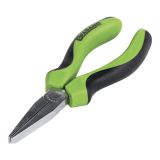 Flat nose pliers equipped with Soft-run spring