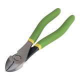 Diagonal cutting pliers with handles coated in double anti-slip PVC