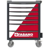 Bi Color Tool Trolley mod. FG 100 Red/White