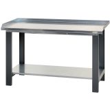 Workbench with steel worktop -1.5m