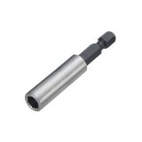 Bits' adaptor, 1/4''x1/4'', quipped with retainer
