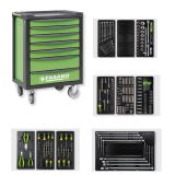 Tool trolley FG 100 with 7 drawers and assortment of 177 tools